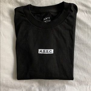Anti Social Social Club “What Sup Black Tee”